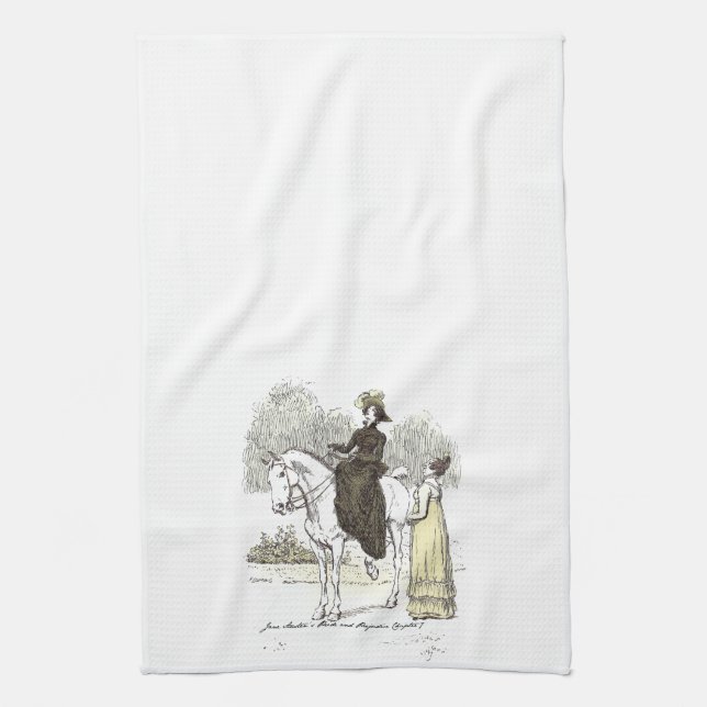 Linge De Cuisine Jane on Horseback - Jane Austen Pride & Prejudice (Vertical)