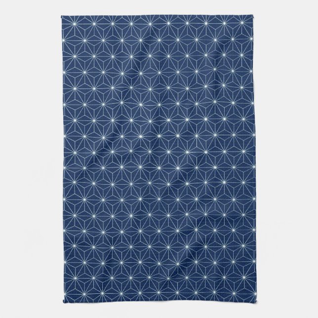 Linge De Cuisine Japonais Indigo Blue (Vertical)