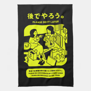 Linge De Cuisine Japonais Tokyo Métro Publicité