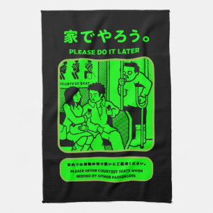 Linge De Cuisine Japonais Tokyo Métro Publicité