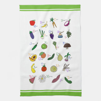Linge De Cuisine Jardin Alphabet
