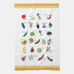 Linge De Cuisine Jardin Alphabet
