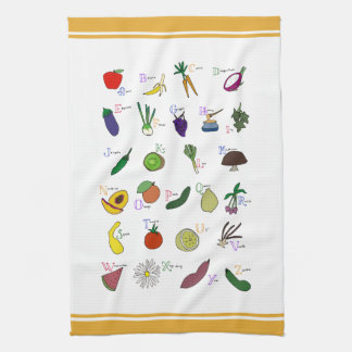 Linge De Cuisine Jardin Alphabet
