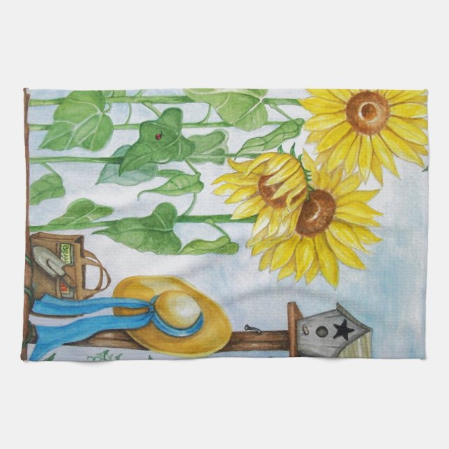 Linge De Cuisine Jardin de Sunflower (Horizontal)