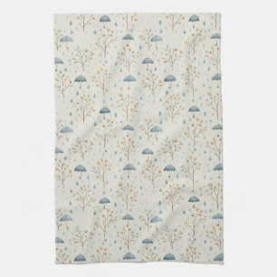 Linge De Cuisine Jardin Floral de Pluie Serein (10)