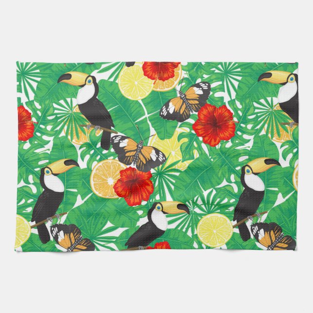 Linge De Cuisine Jardin tropical (Horizontal)