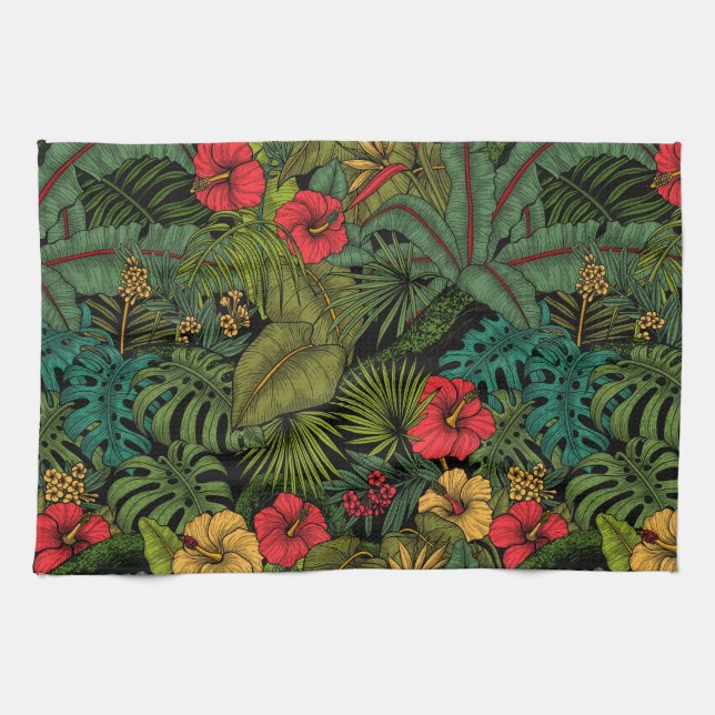 Linge De Cuisine Jardin tropical (Horizontal)