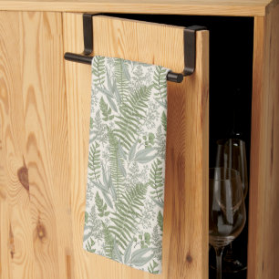 Linge De Cuisine Jardin vert fleuri