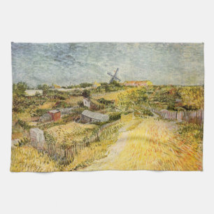 Linge De Cuisine Jardins potagers, Montmartre par Vincent van Gogh