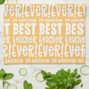 Linge De Cuisine Jaune moderne meilleure typographie enseignant cad