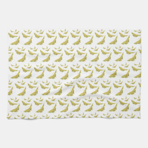 Linge De Cuisine Jaune Vieux Monde Swallowtail motif papillon
