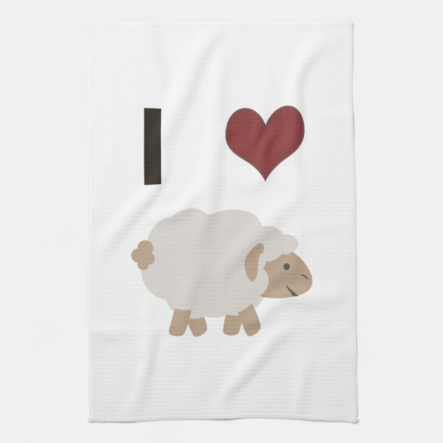 Linge De Cuisine Je coeur (amour) Ewe (toi) (Vertical)
