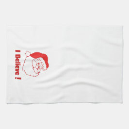 Linge De Cuisine "Je crois que Père Noël Christmas Towel"