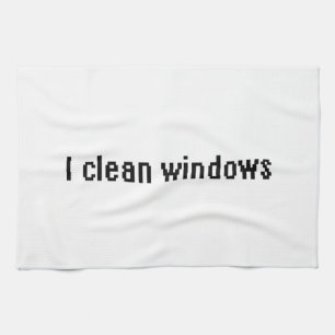 Linge De Cuisine Je nettoie les fenêtres