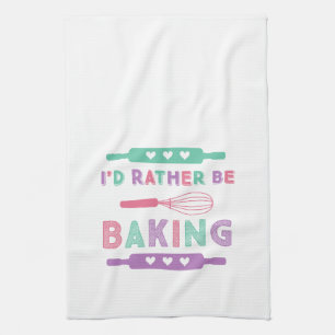 Linge De Cuisine Je préfère cuisiner Rose Violet