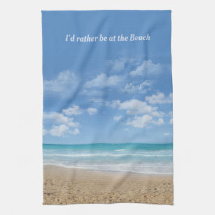 Linge De Cuisine Je préfère être au Beach (personnalisable)