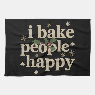 Linge De Cuisine Je rends les gens heureux Équipe de cupcakes et bi