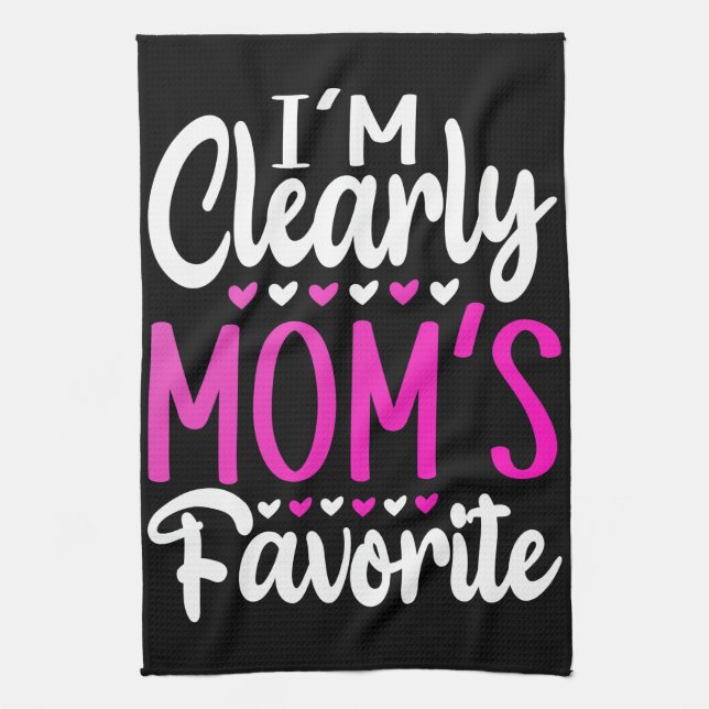 Linge De Cuisine Je suis clairement le favori de maman (Vertical)