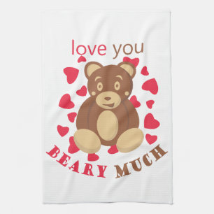 Linge De Cuisine Je t'aime beaucoup pour la Saint-Valentin