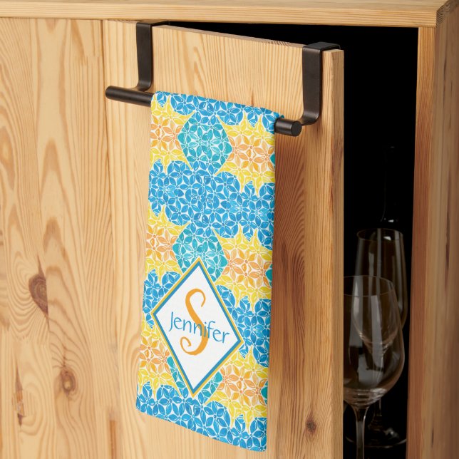 Linge De Cuisine Jen Mosaic Kitchen Towel (Pliage en tiers)
