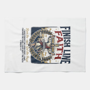 Linge De Cuisine Jésus courant Marathon Vintage Shirt Chrétien Gra