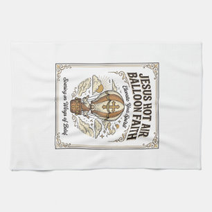 Linge De Cuisine Jésus Montgolfière Foi Jésus Montgolfière Foi 