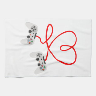 Linge De Cuisine Jeu Vidéo Valentines Jour T-Shirt Avec Contrôleur