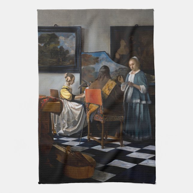 Linge De Cuisine Johannes Vermeer - Le Concert (Vertical)