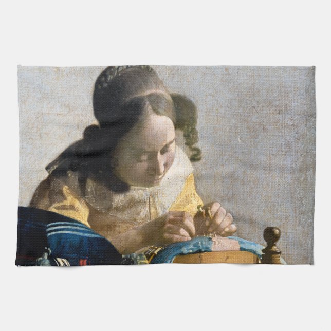 Linge De Cuisine Johannes Vermeer - Le Lacemaker (Horizontal)