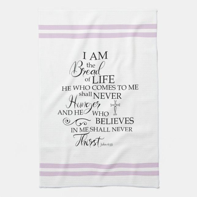 Linge De Cuisine John 635 Pain de vie Lavande Inspirationnel (Vertical)