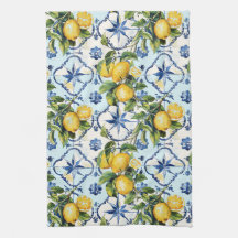 Joli Carreaux Talavera Tout-En-Tête Citrons Imprim