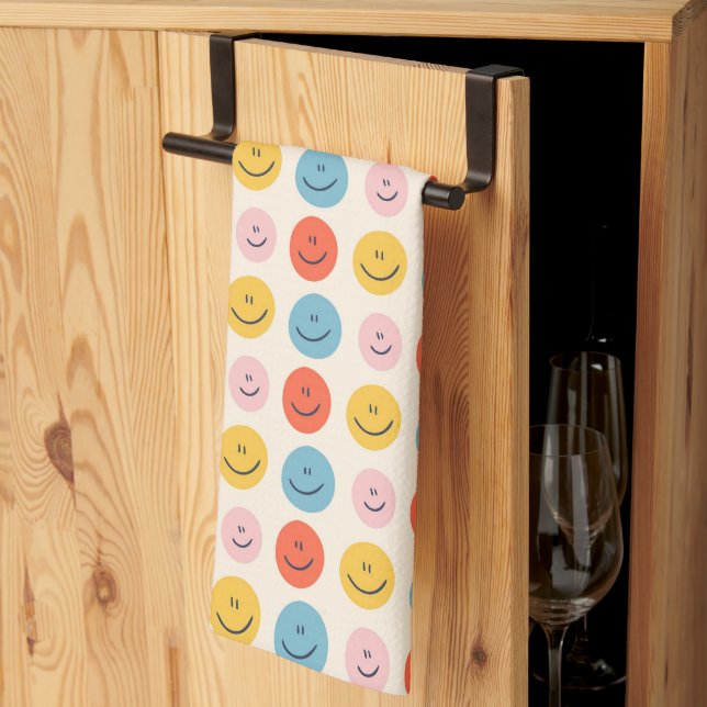 Linge De Cuisine Joli Face Blobs Spotty Motif amusant (Pliage en tiers)