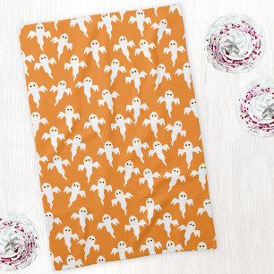 Linge De Cuisine Joli Halloween Ghost Orange