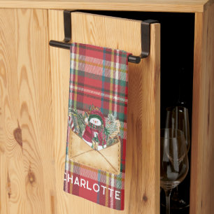 Linge De Cuisine Joli Jeu Rustique Plaid Jours fériés de Noël Perso