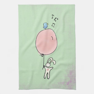 Linge De Cuisine Joli lapin tenant un ballon