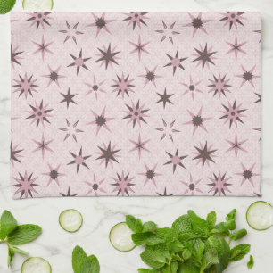 Linge De Cuisine Joli Stars De Geo Rose - motif.