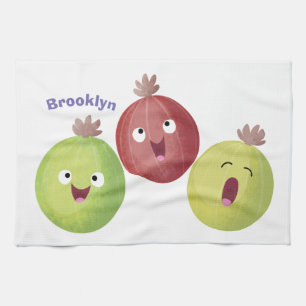 Linge De Cuisine Joli trio gooseberry chantant dessin animé