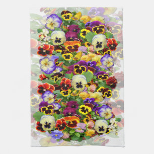 Linge De Cuisine Jolies Pansies