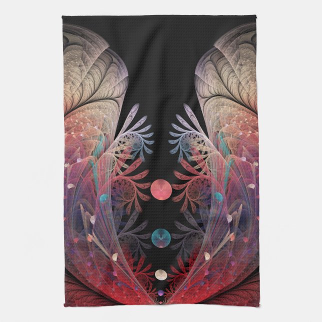 Linge De Cuisine Jonglage Abstrait Art moderne Imaginaire fractal (Vertical)