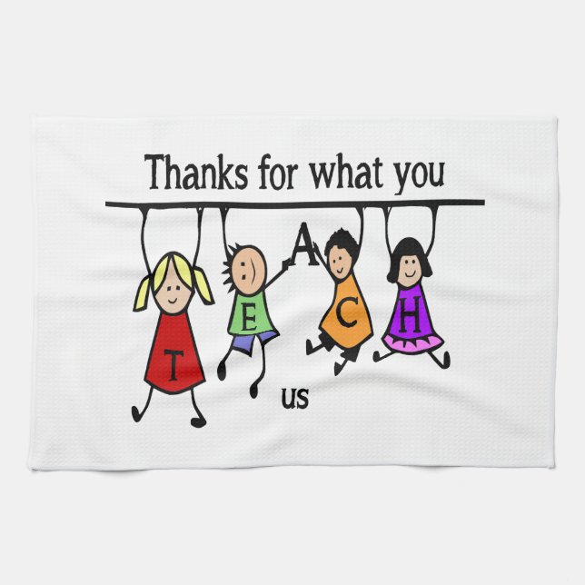Linge De Cuisine Jote Kids Cartoon Orthographe Enseignants (Horizontal)