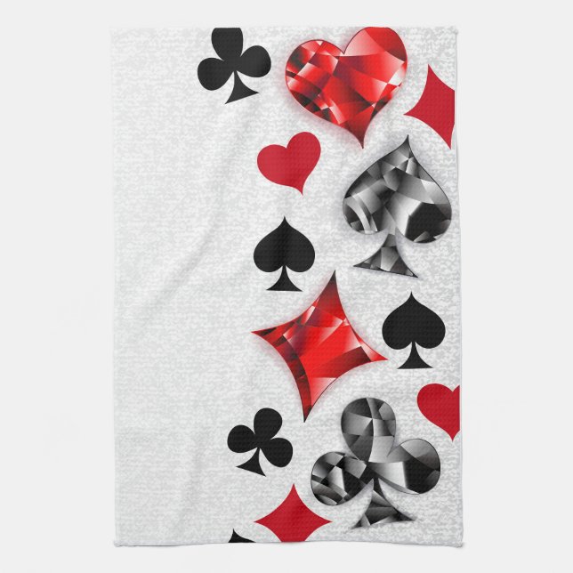 Linge De Cuisine Joueur de poker Joueur de cartes de jouer costumes (Vertical)