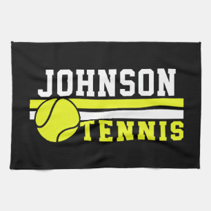 Linge De Cuisine Joueur de tennis NOM Ball Jeu court personnalisé