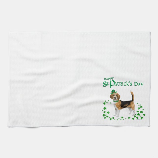 Linge De Cuisine Jour de la Saint-Patrick Beagle (Horizontal)
