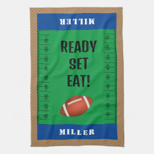 Linge De Cuisine Jour de partie de football personnalisé