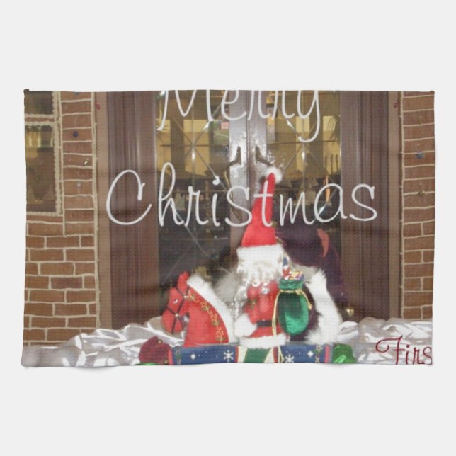 Linge De Cuisine Joyeuses fêtes de Noël loin de la collection de la (Horizontal)