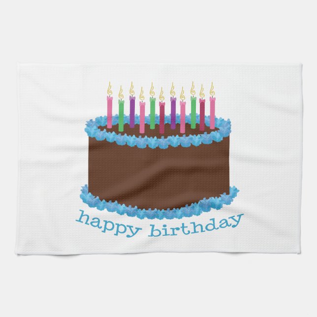 Linge De Cuisine Joyeux anniversaire (Horizontal)