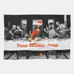 Linge De Cuisine Joyeux anniversaire, Jésus ! Noël drôle