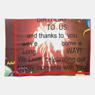 Linge De Cuisine Joyeux anniversaire pour nous