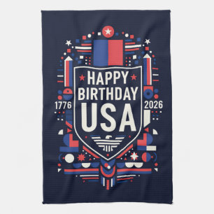 Linge De Cuisine Joyeux anniversaire USA 250