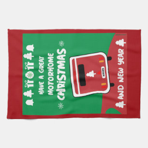 Linge De Cuisine Joyeux Camping Motorhom Noël